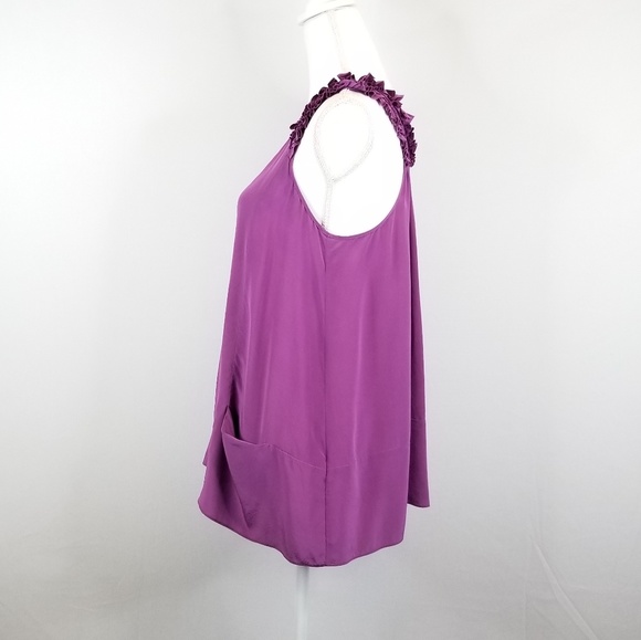 Rebecca Taylor T-back Silk Tank Blouse - Picture 2 of 8